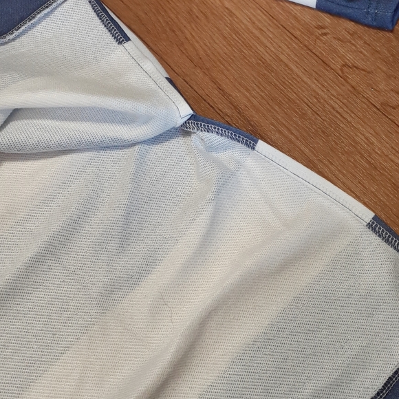 Nautical Blue & White Striped Oversized Sweatshirt - Picture 3 of 4